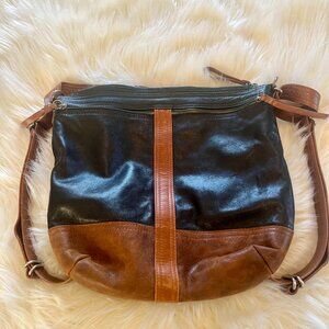 Rough and Tumble medium Hoop Hobo vintage purse convertible